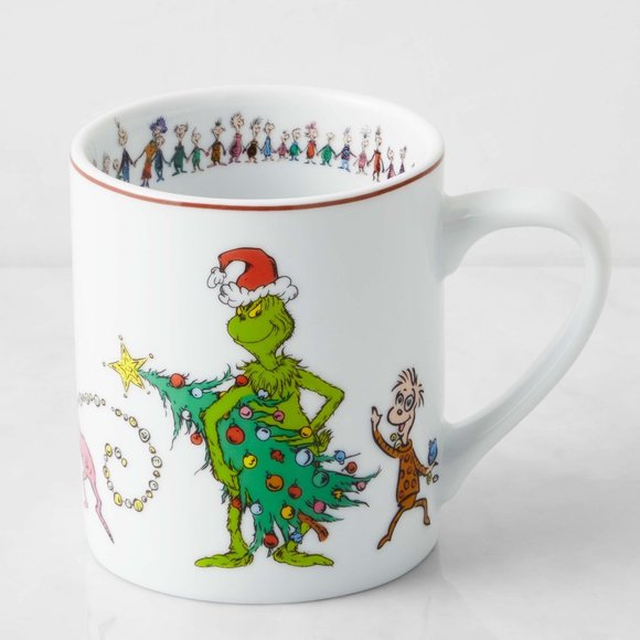 NEW Williams Sonoma Grinch Christmas Tree Mug 14 OZ Porcelain - Picture 2 of 8